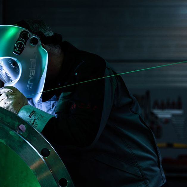 green helmet