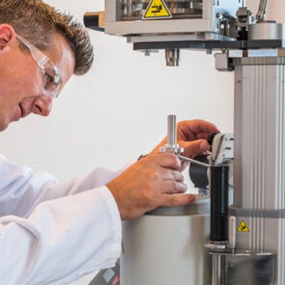 scientist with glasses