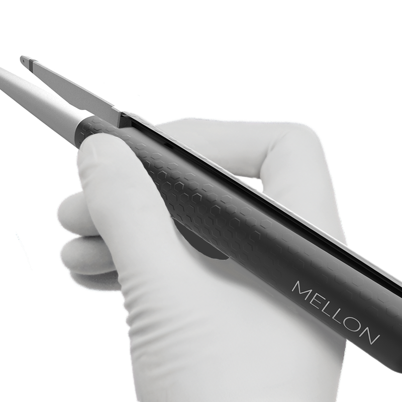 Mellon switch product picture with hand