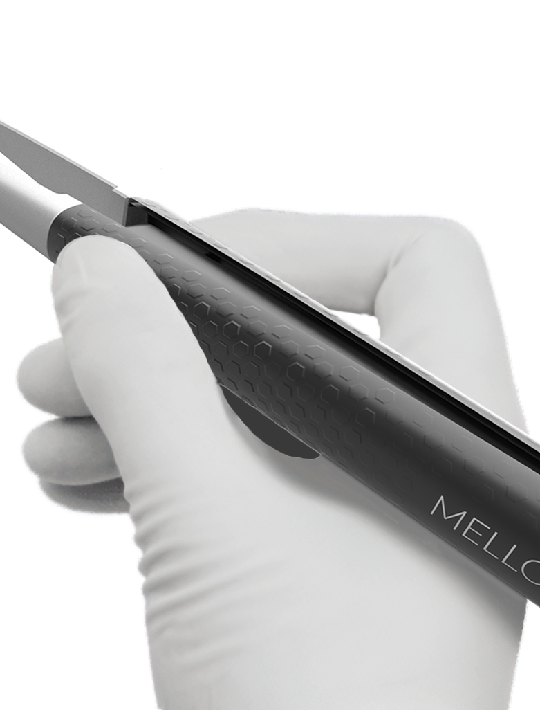 Mellon switch product picture with hand