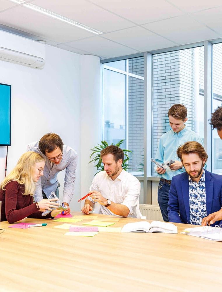 engineers in brainstorming session